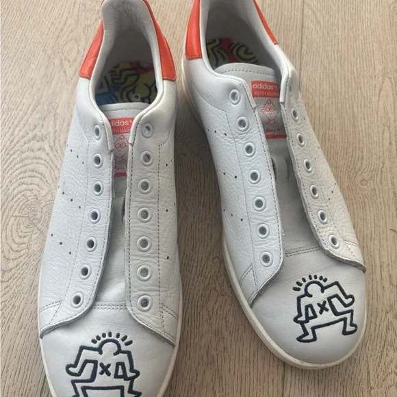 RARE Keith Haring x Adidas Originals Stan Smith Pop Art Sneakers